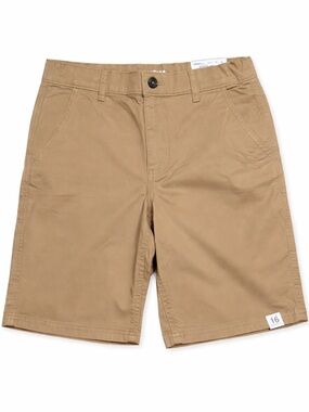 Khaki Shorts Tan Flat Front Boys 16 NWT School Summer Casual Chino